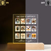 Custom Photo One Year Together Personalized Acrylic Plaque LED Night Light Anniversary Gift HA75 920098