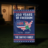 250 Years of Freedom Garden Flag USA Map Liberty 1776–2026 Patriotic Flag CH07 910120
