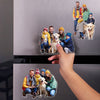 Custom Family Photo Acrylic Fridge Magnet Gift For Family HO82 900782