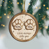 Forever in My Heart Memorial Personalized 2 Layered Wood Christmas Ornament CH07 896878