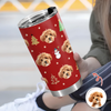 Custom Photo Christmas - Personalized Fat Tumbler Gift for Dog Cat Lovers TH10 894425