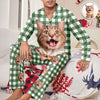 Custom Cat Photo Winter Pattern Pajamas Funny Gift For Cat Lovers CH07 896946