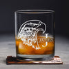 Personalized Name 250th America Eagle Engraved Whiskey Glass HA75 920270