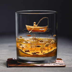 Fishing Man - Personalized Whiskey Glass Gifts For Fishing Lovers CH07 899874