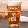 Custom Photo Dog Dad The Man The Myth The Snack Dealer Beer Glass CH07 895906