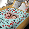 Custom Photo Couple Blanket Gift For Valentine's Day HA75 920010