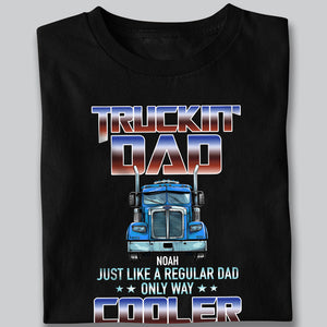 Personalized Cool Trucker Dad Dark Shirt For Car Lover TH10 894509
