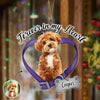 Custom Dog Photo Forever In My Heart Memorial Acrylic Ornament HA75 897520