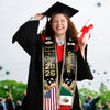 Personalized Class Of 2026 Country Flag Stoles Graduation Gift LM32 897695