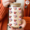 Custom Face Kid With Sweet Heart Glass Can With Lid Family Gift HA75 898330