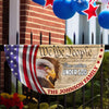 Personalized We The People, One Nation Under God, American Eagle Jesus Non-Pleated Fan Flag CH07 910564