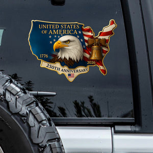 United States 250th Anniversary Patriotic Car Window Decal Sticker HA75 898516