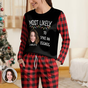 Custom Photo Christmas Family Matching Clothing Most Likely Sleepwear Gift For Family CH07 896244
