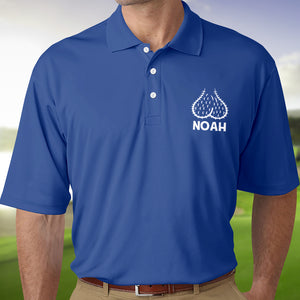 Custom Name Sack Ball Personalized Polo Shirt Funny Gifts for Men CH07 910198