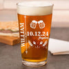 Custom Family History Print Beer Glass For Dad TH10 892771