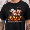 Custom Dog Cat Photo Spooky Season Halloween Dark Shirt HO82 894998