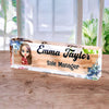 Personalized Daisy Flowers Acrylic Desk Name Plate Gift for Teacher, Colleagues, Coworkers HA75 892744