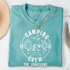 Custom Family Camping Crew Shirts 2025 - Matching Family Comfort Color Shirt LM32 895981