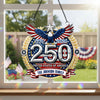 Custom Family Name USA 250th Anniversary Patriotic Acrylic Suncatcher LM32 899279
