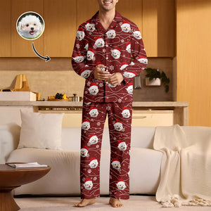 Custom Puppy Photo Personalized Dog Lovers Christmas Pajamas CH07 899640