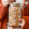 Custom Dog Cat Pet Photo Glass Can With Lid Gift for Pet Lovers HA75 898420