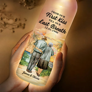From Our First Kiss - Personalized Custom Bottle Lamp HO82 894468