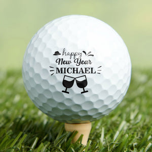Personalized Gift Happy New Year Golf Ball Stamp Box, Gift For Family, Golf Lovers LM32 897549