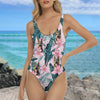 Custom Dog Photo With Tropical Pattern Swimsuit Summer Party Gift LM32 893671