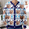 Custom Cat Photo Ugly Cardigan Gift For Cat Lovers LM32 897127