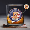 Celebrating America's 250th Anniversary With My Dog Custom Dog Photo Whiskey Glass CH07 910146