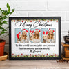 Custom Dog Photo Merry Christmas Picture Frame For Dog Mom CH07 896438