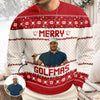 Custom Photo Merry Golfmas Gift For Golf Lovers Ugly Sweater HA75 897626