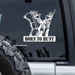 Custom Name Born To Hunt Car Window Decal Sticker For Hunting Lovers LM32 897295