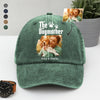 Custom Photo Dog Mother Father Washed Denim Baseball Cap HA75 897686