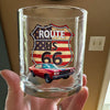 Custom Photo Route US 66 Car Print Whiskey Glass HA75 898094