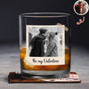 Custom Couple Photo Whiskey Glass Valentine Gift, Anniversary Gift HA75 898922