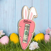 Custom Name Easter Carrot Wood Money Holder Ornament CH07 910470