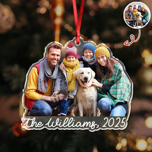 Custom Family Photo Style 2025 Christmas Acrylic Ornament LM32 895985