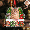 Custom Photo Christmas Gifts Dog Cat Acrylic Ornament HO82 900282
