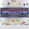 America 1776-2026 USA 250 Years Birthday Freedom American Map Patriotic Banner HA75 898782