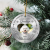 Custom Photo Pet Christmas Memorial Sympathy Ceramic Ornament Gifts For Pet Lovers LM32 893897
