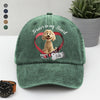 Custom Cute 3D Dog Forever In My Heart Memorial Washed Denim Baseball Cap HA75 898154