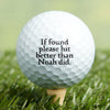 If Found, Please Hit Better Than Name Did Personalized Golf Ball Stamp Box Gift for Golfer, Golf Ball Marker HA75 898594