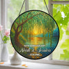 Personalized Tree of Life Stained Glass Suncatcher Anniversary Gift For Parents HA75 897106