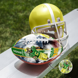 Custom Photo Senior Graduation Football Player Football Ball Gift For Sports Lover CH07 899890