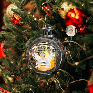 Custom Photo Your Light Will Alwways Shine In My Heart Memorial Christmas Lantern LM32 895785
