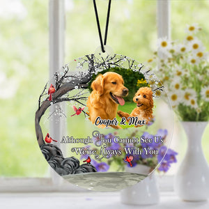Custom Photo I'm Always With You Memorial Car Hanging For Dog Lovers TH10 894149