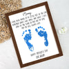 Personalized Footprints Sign 2-Layered Wooden Plaque With Stand, Happy Mother's Day TH10 169009