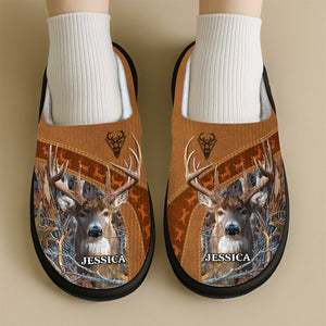 Custom Name Deer Hunting Slippers Gift For Hunting Lovers HO82 894928