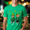 Custom Photo Cute Dog Cat Happy St Patrick's Day Dark Shirt For Dog Cat Lovers HA75 891924